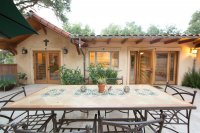 Hacienda House bridge at Blue Iguana Inn in Ojai, California