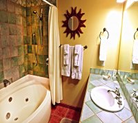 #202 bathroom in Blue Iguana Inn in Ojai, California