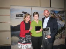 Ruth & Jim May Receiving Innkeepers of the Year Award 2012
