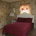 bed in Goldies Getaway Cabin at Hochatown Junction in Broken Bow, OK