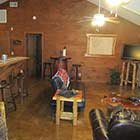 Living area in Stormy Ridge Cabin at Hochatown Junction in Broken Bow, OK