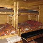 bedroom in Sugar Shanti Cabin at Hochatown Junction in Broken Bow, OK