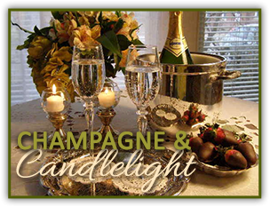 Champagne and candlelight