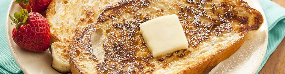 Creme Brulee French Toast at Candleberry Inn in Cape Cod, MA