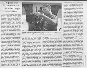 Newspaper clipping about Applebrook Bed and Breakfast