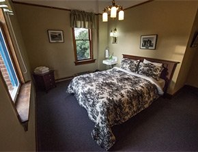 Queen Room at Balch Hotel in Dufur, OR