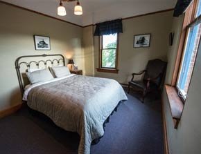 Queen Room at Balch Hotel in Dufur, OR