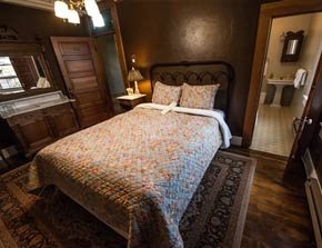 Queen Room at Balch Hotel in Dufur, OR