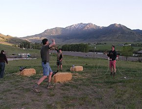 free calf roping lessons at yellowstone basin inn