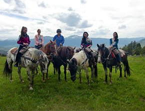 horseback riding near yellowstone basin inn