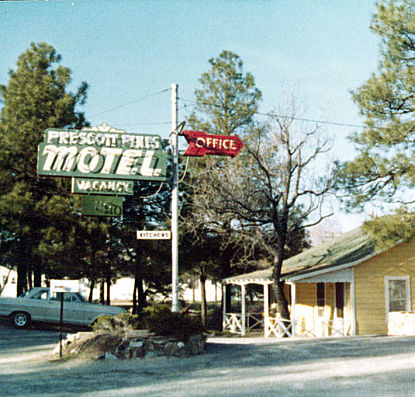 Old Prescott Pines Motel Sign