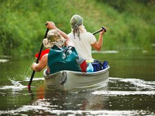 Canoeing on the Grand River in Ohio