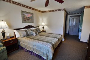 king room at Hearthstone Inn and Suites in Cedarville, Ohio
