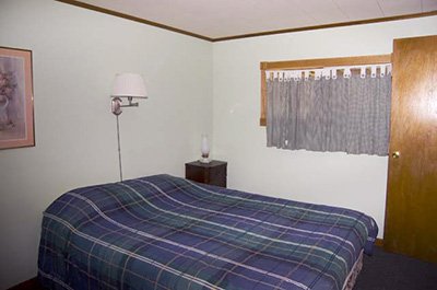 bed in Carriage House cottage in Weyside Inn in Big Indian, New York