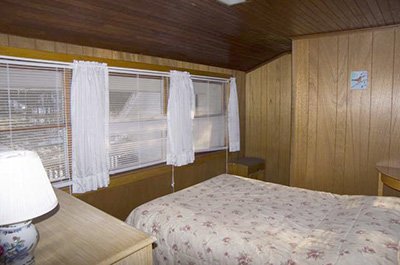 bed in Carriage House cottage in Weyside Inn in Big Indian, New York