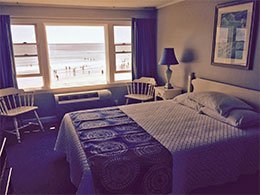 room at the Cutty Sark Motel in York, Maine