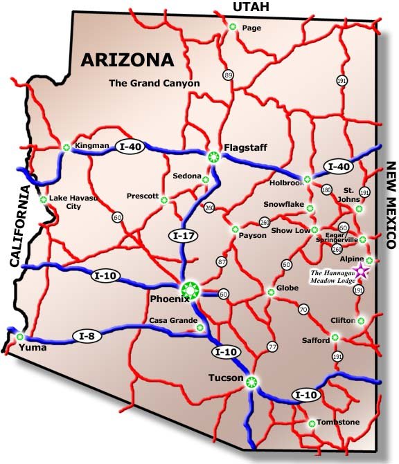 I 10 Mile Marker Map