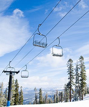 Skiing in the San Bernardino Mountains
