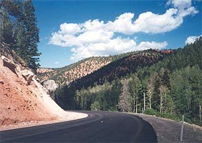 U-143 near Canyon Lodge Motel in Panguitch, UT