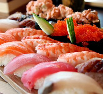 Sushi at Minado sushi and seafood buffet