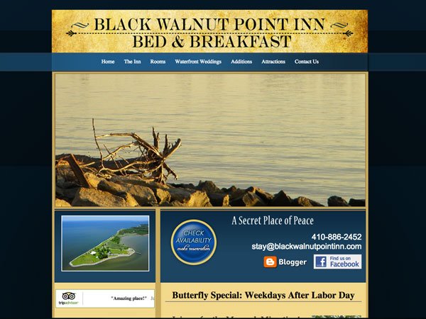 Black Walnut Point Inn Website